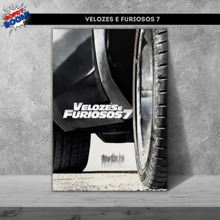 Velozes e Furiosos 7 Placa decorativa mdf quadro decoração presente / Filmes