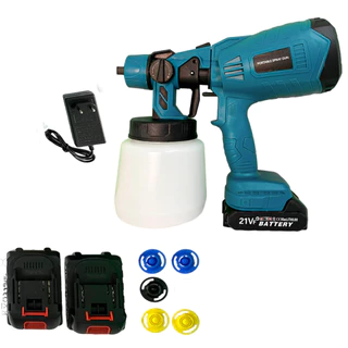 Pistola Pintura Pulverizadora Profissional com 6 Bicos com 2 Baterias