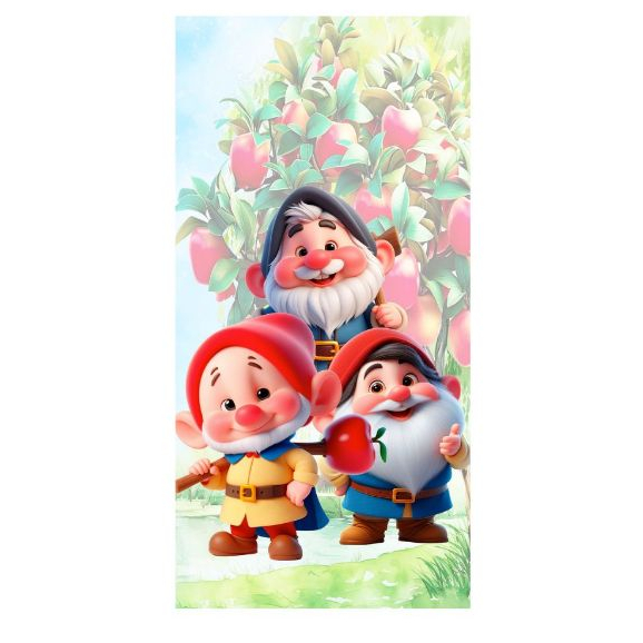Kit com Painéis da Branca de Neve e os Sete Anões Retangulares