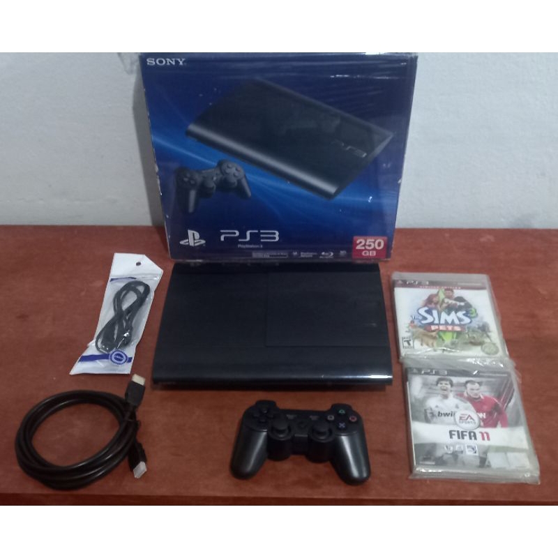 Ps3 Super Slim 250Gb Bloqueado Completo Funcionando 100%