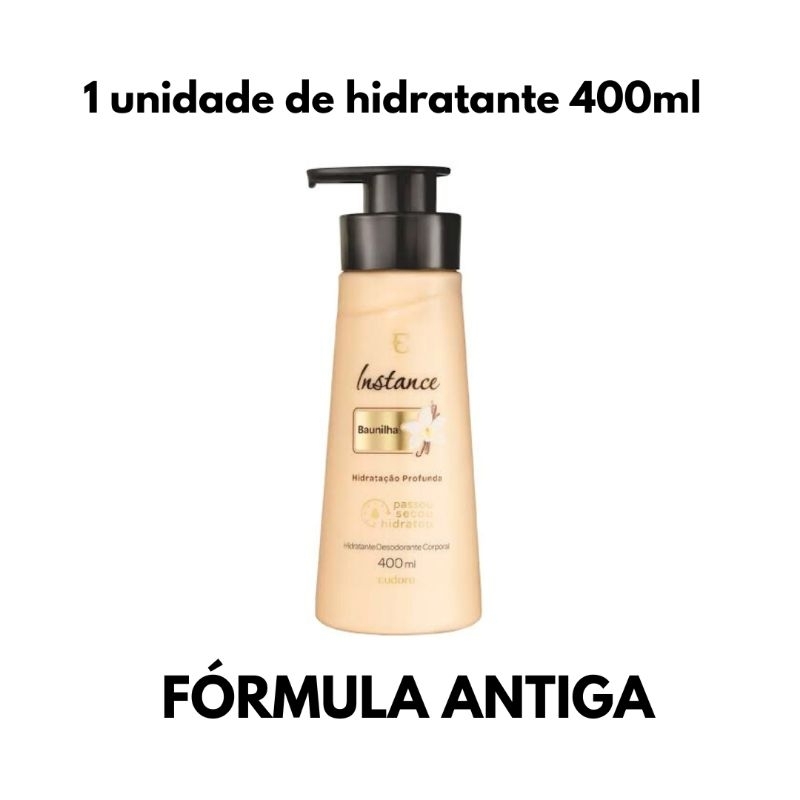 Hidratante Baunilha FÓRMULA ANTIGA Instance Eudora 400/200ml/350ml ...