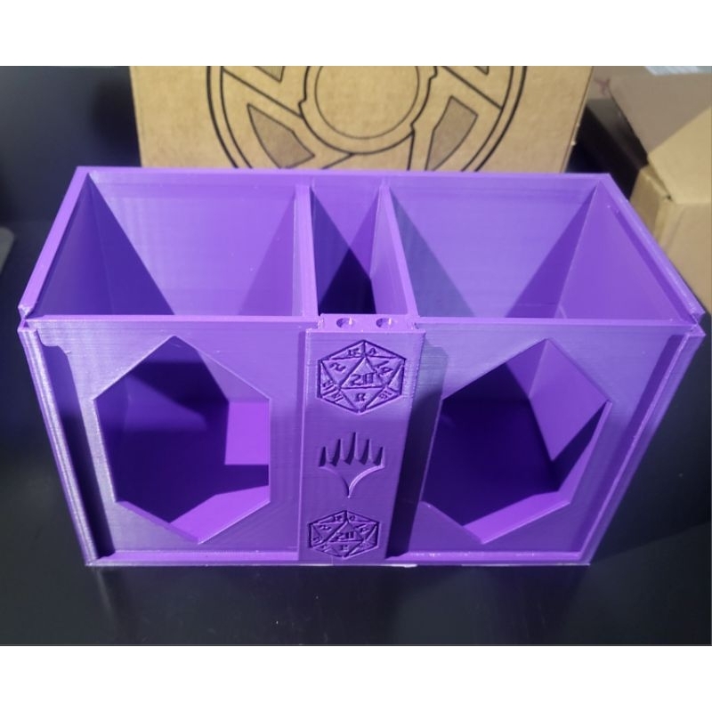 deckbox commander dupla + compartimento para dados