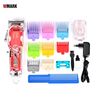 WMARK NG-407 Aparador de cabelo profissional sem fio para homens Aparador de cabelo de lítio para barba Máquina de corte de cabelo elétrica recarregável