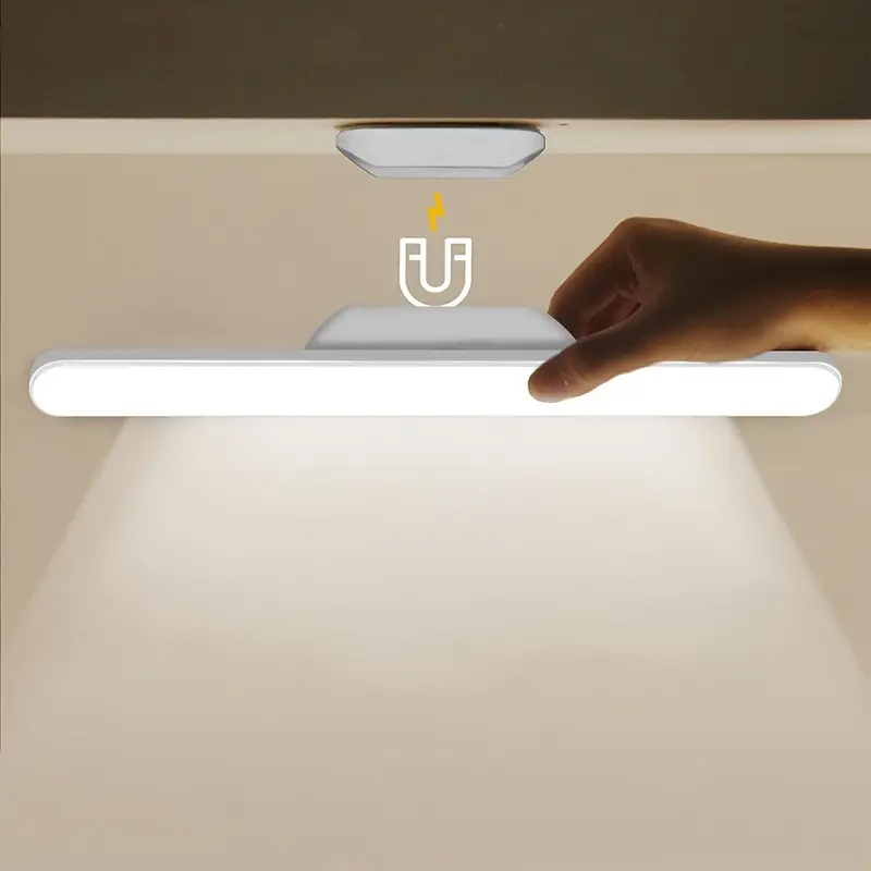 Luminária De Led Sobrepor Bastão Recarregável Sem Fio Com Suporte Magnético E Touch