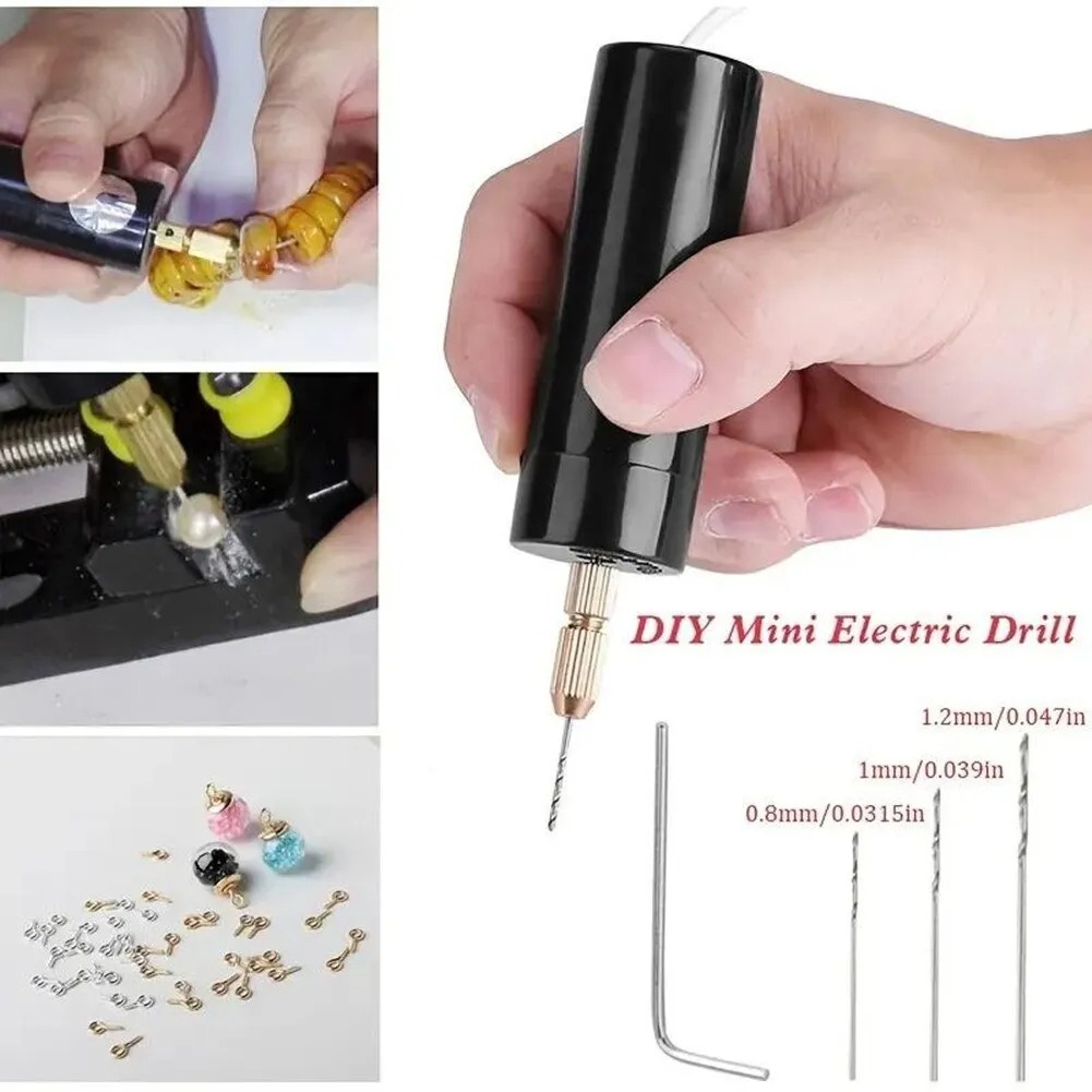 Mini Broca Elétrica Manual De 5V Com Rotativa Portátil Alimentada Por USB De Torção Utilizada Para Jóias De Resina