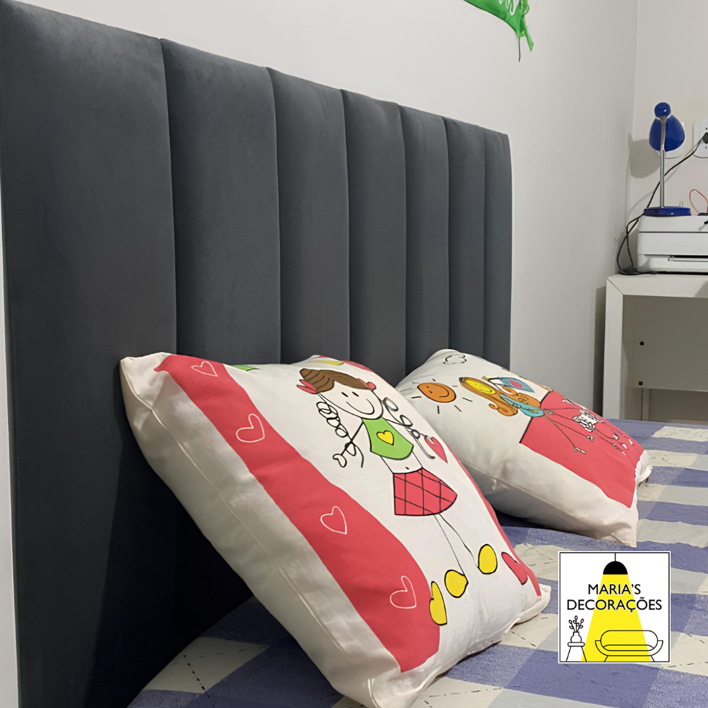 Kit 7 Cabeceiras de Cama Box Casal 1,40mX60cm Estofada Modulada ...