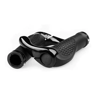 Par Manoplas Anatomicas Guidao Bicicleta Com Trava Bar End