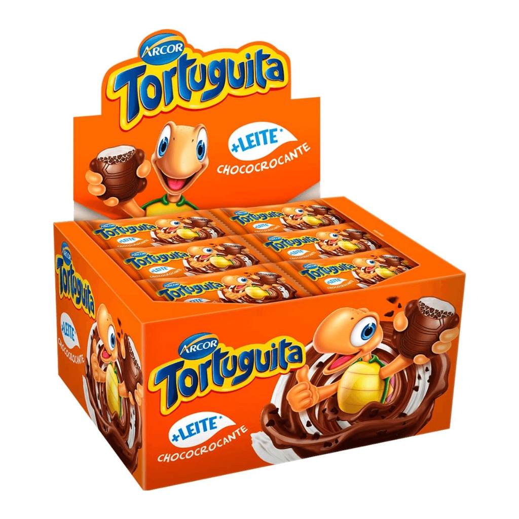 Caixas Chocolate Tortuguita Com 24 Unidades - 456g 