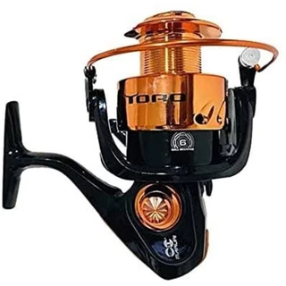 Carretel molinete Maruri Toro 4000 6BB direito/esquerdo color laranja/preto