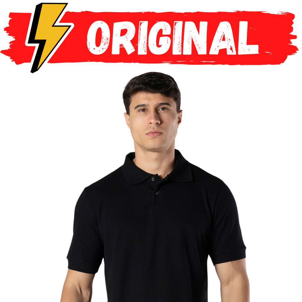 Camisa Polo Gola Lisa Masculina Camiseta Keeper