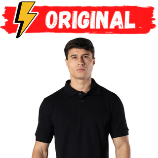 Camisa Polo Gola Lisa Masculina Camiseta Keeper