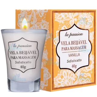 VELA BEIJÁVEL VANILLA SOFISTICATTO COSMÉTICOS PARA MASSAGEM