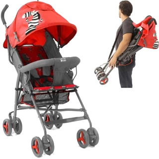 Carrinho de Bebê Guarda Chuva Passeio Infantil 6-36 Meses 15kg Zebra Umbrella Baby