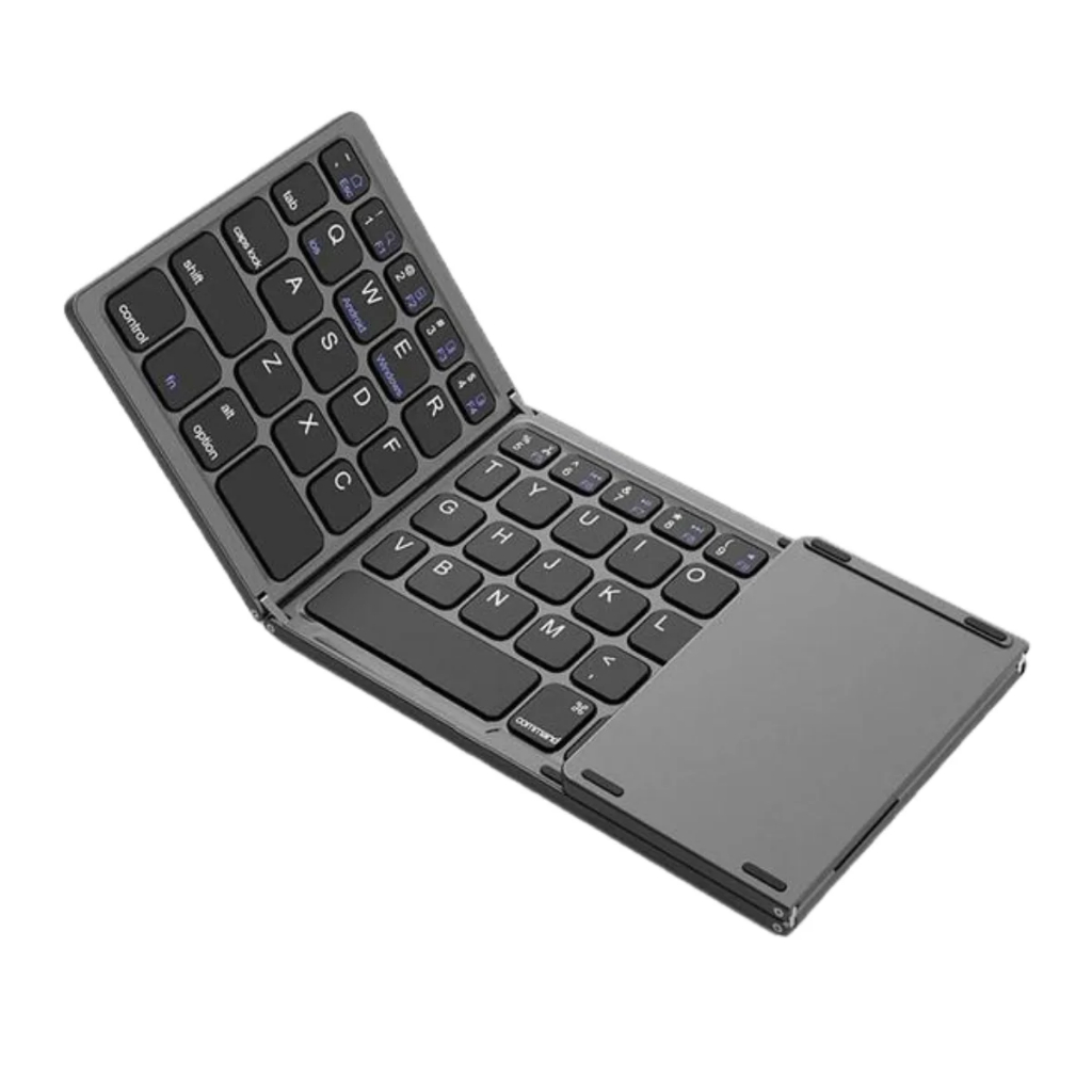 Mini Teclado Dobrável Bluetooth ultra fino compatível com Smartphone e Tablet - Verde