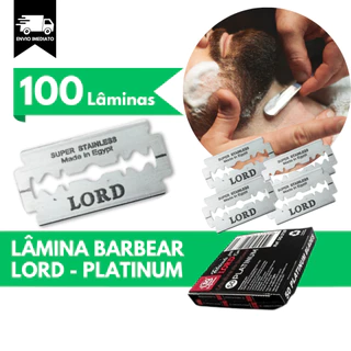 Lamina Para Barbear Profissional Caixa 100 Unidades Metades Barbeiro Navalha Cabelo