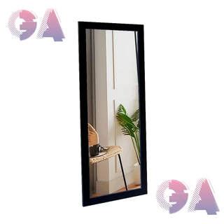 Espelho 30x75 Moldura Preta Para decoração, corredor, Quarto e Sala.