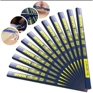 Lápis Carpinteiro e Marceneiro Azul Irwin kit com 10, 20 ou 30 Unidades
