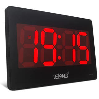 Relógio De Parede Digital Led Calendário Temperatura alarme