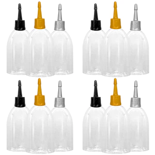 100 Frascos Pet 100ml Com Bico Aplicador P/ Tintas