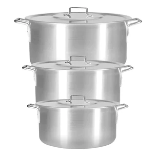 Jogo De Panela 3 Peças Para Feijoada ,Sopas ,Caldos ,Legumes ,Almoço de familia