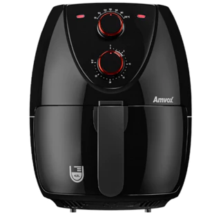 Air fryer fritadeira de ar sem óleo amvox ARF 1205 1400w 4,5l timer cesta antiaderente
