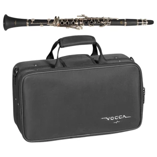 Clarinete Níquel Vogga Vscl701n Chaves Niqueladas Com Estojo