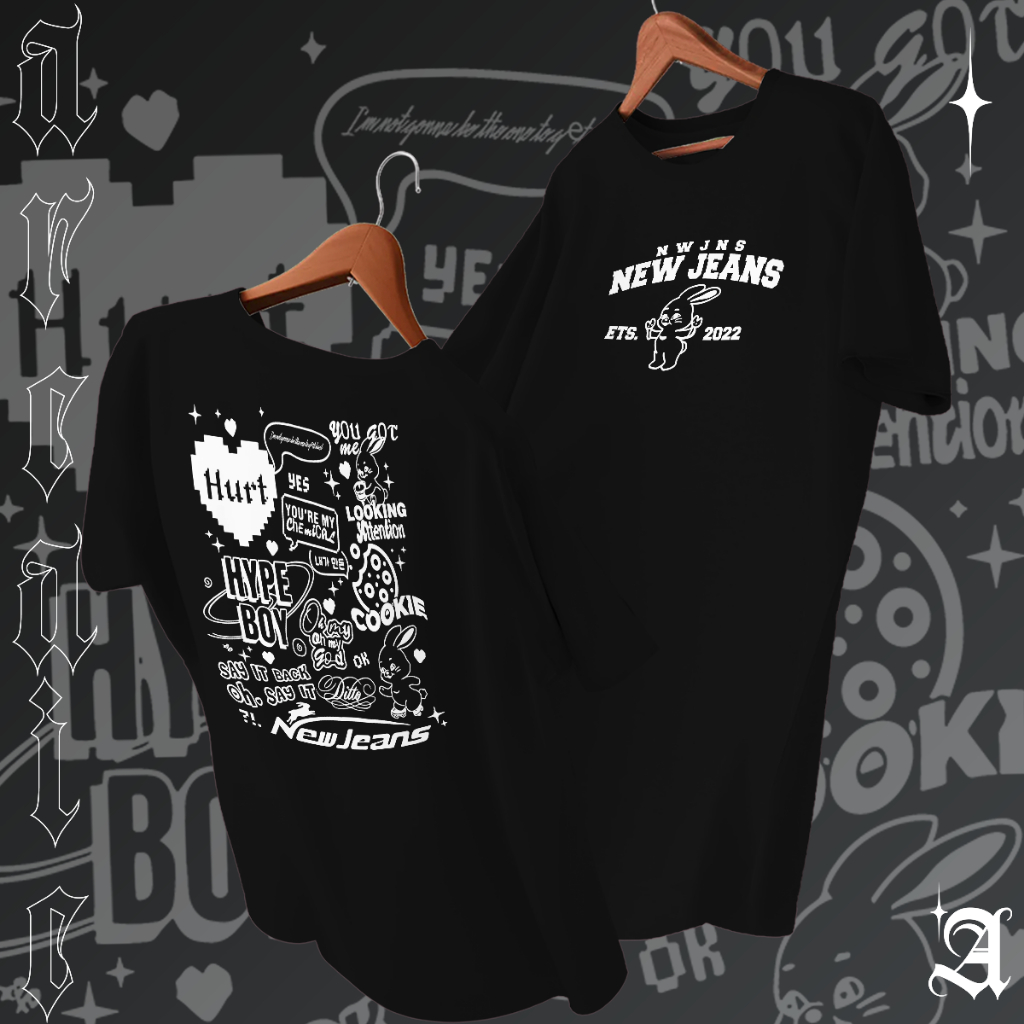 Camiseta Basica Algodao Girl Group New Jeans Hurt Hype Boy Unissex