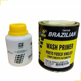 Tinta Preto fosco Vinílico/Wash Primer 900ml Brazilian