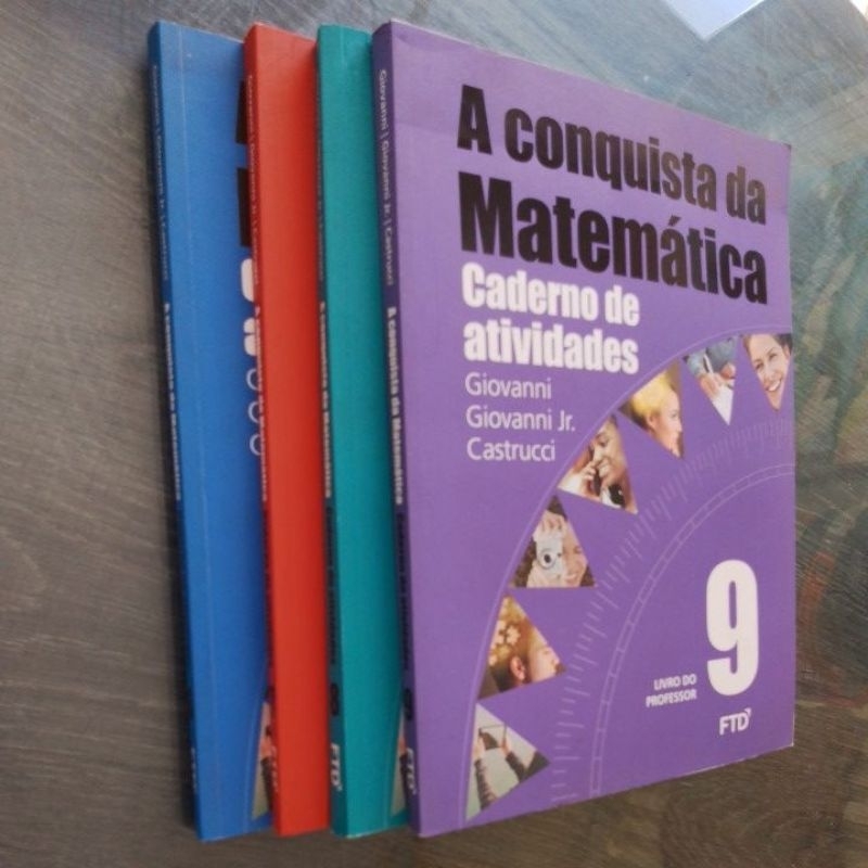 Cadernos De Atividades A Conquista Da Matemática Professor Shopee