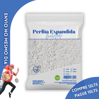 Perlita Expandida 12L Plantas Flores Jardim Indoor Grow Cultivo Muda Vasos Mogifertil