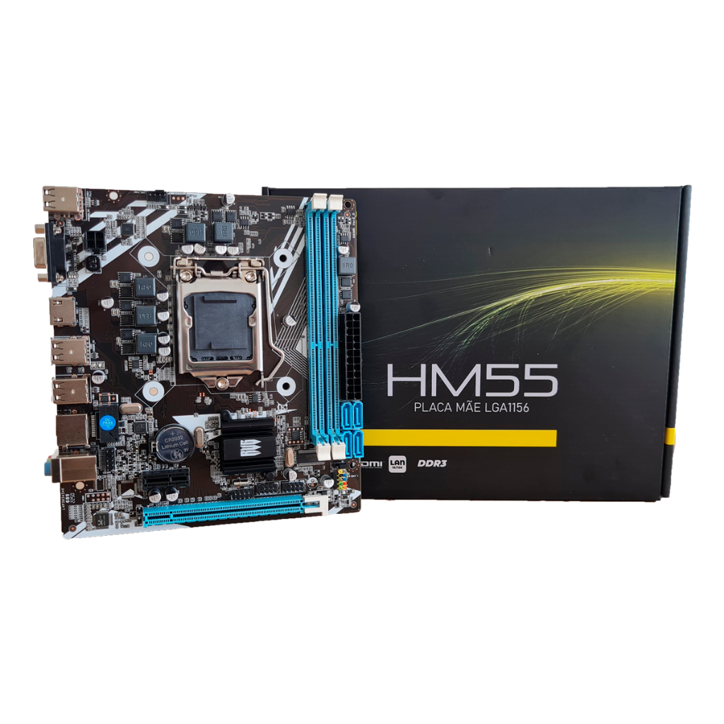 Placa Mãe Lga1156 Hm55 16gb Ddr3 Intel Chipset Core I3/i5/i7 | Shopee ...