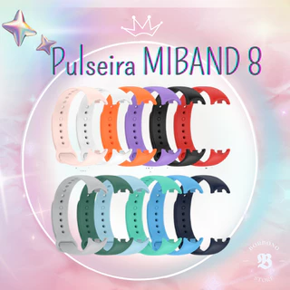 Pulseira de silicone colorida para Smartband Xiaomi Mi Band 8 estoque no Brasil
