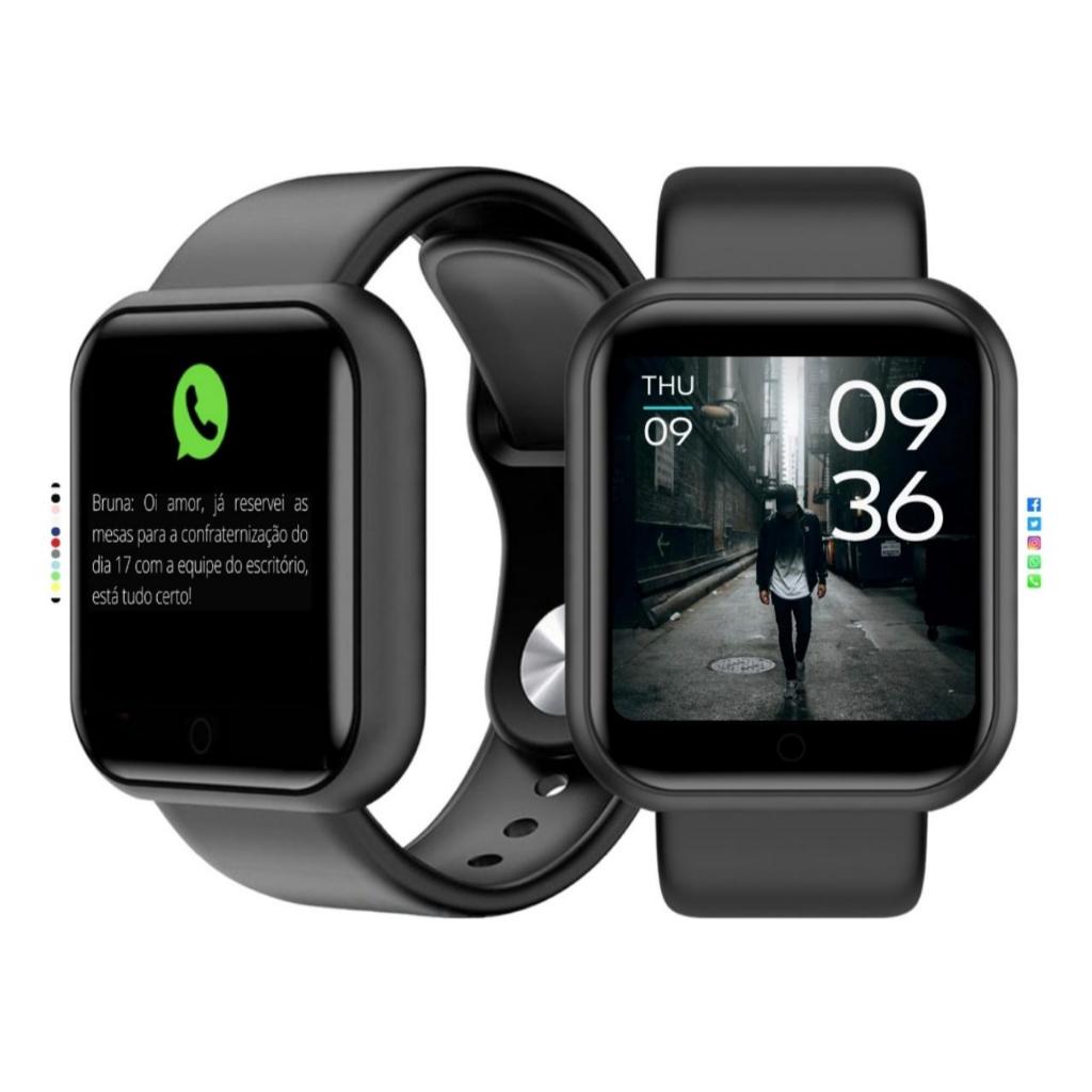 Relogio Smartwatch D20 Inteligente Bluetooth Coloca Fotos+Nf