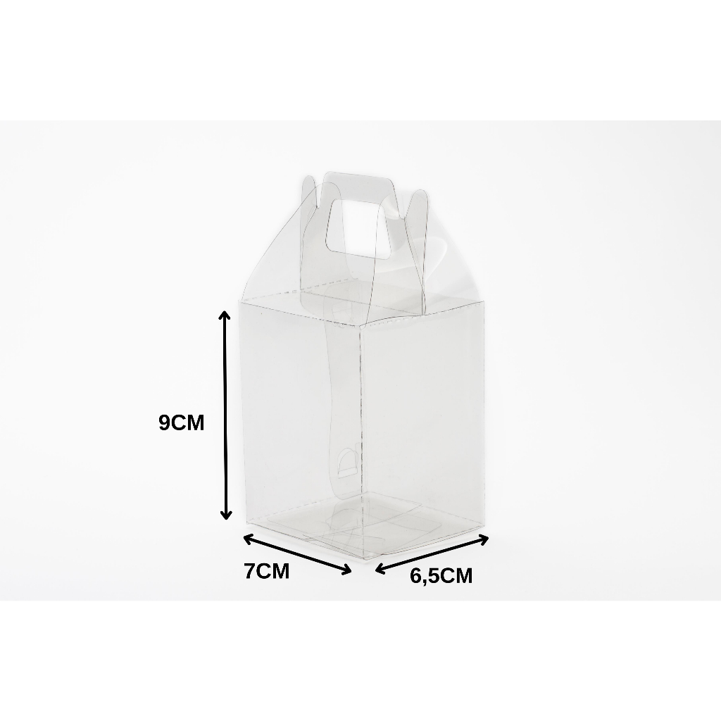 10 Caixas/Maleta Acetato Transparente 9X7X6,5 P/Doces, Lembrancinhas, Decoração, Festas (C23-T)