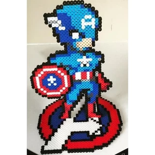 ímã / totem Capitão América em Pixel Art