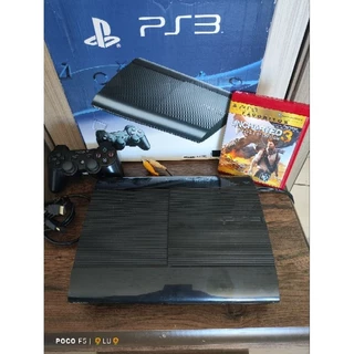 Videogame ps3 slim/super slim com os acessórios