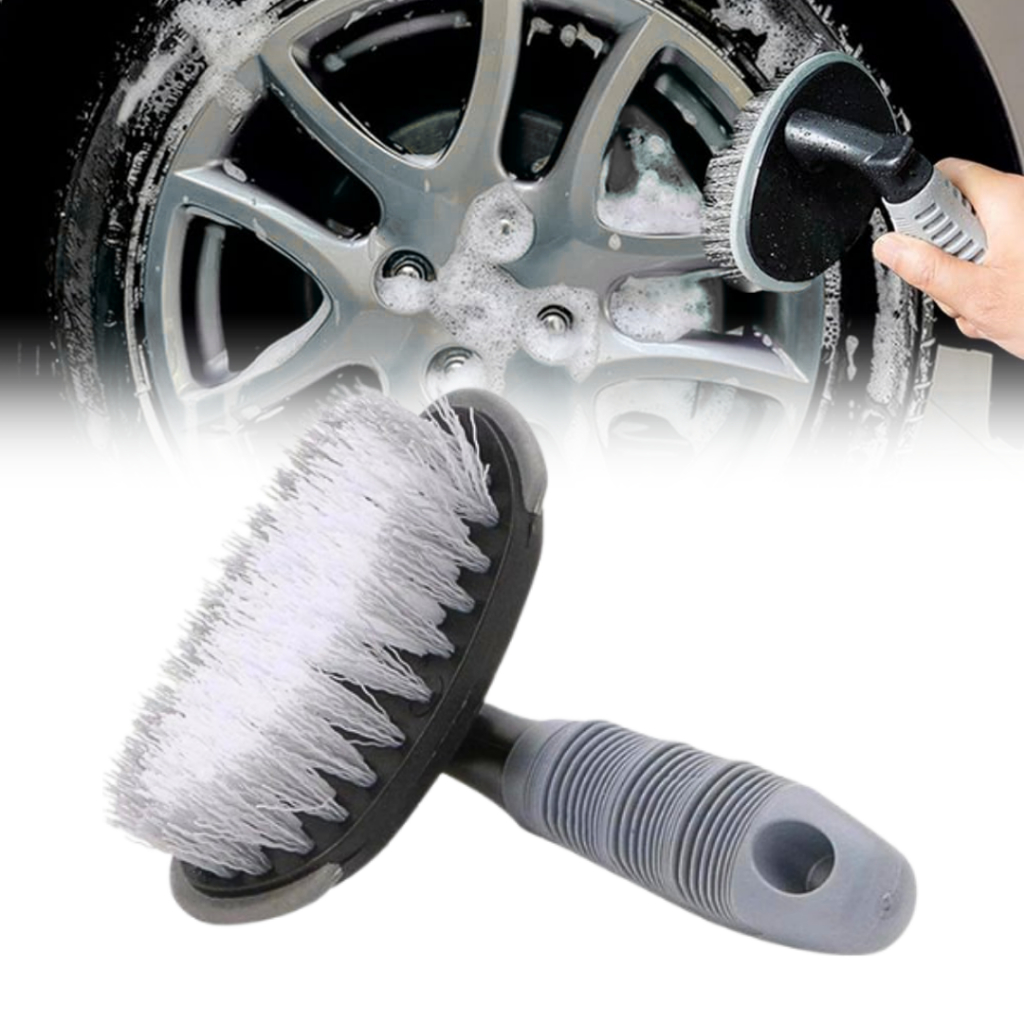 Escova para limpeza de pneus rodas carro moto bicicleta multiuso lavagem limpeza