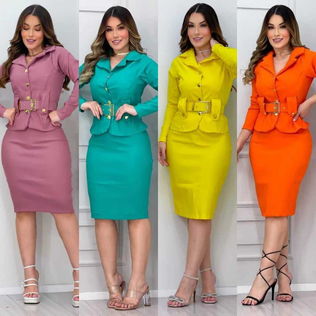 Conjunto Social Feminino Moda Evangelica Conjunto Feminino Social