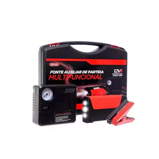 Fonte Auxiliar De Partida Portátil Veicular + Compressor FONTE AUXILIAR DE PARTIDA TC07A+
