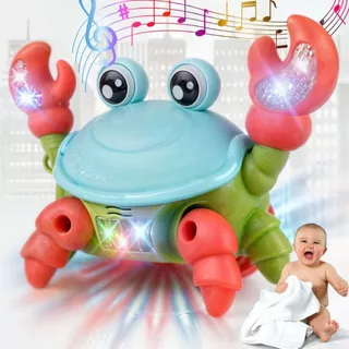 Brinquedo Caranguejo Fujão Musical Som Luz E Movimento Infantil Para Bebês em Oferta na Shopee