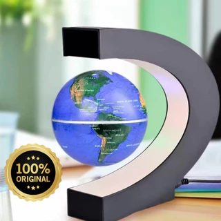Luminária LED Cores Bivolt Planeta Flutuante Magnético Globo Terrestre 360 Graus Original B-Max