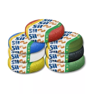 Fio Cabo Flexível Antichama 4mm 100 Metros 750v Cores Sil