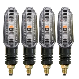 Kit 4 ou 2 Piscas Para Motos Universal Titan / Fan 125 150 / CB300 / Xre 300 / Bros 150 160 Parafuso