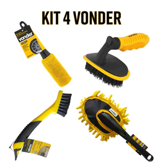 Kit Detalhamento Automotivo Vonder 4 Peças