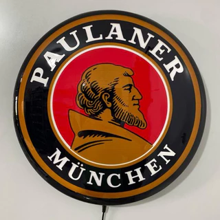 Luminoso decorativo cerveja Paulaner placa de led 40cm