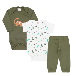 Kit Body Bebê 3 Peças para bebê Conjunto de Bebê Menino