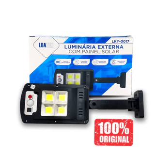 Luminária Externa 400w Carregamento Solar Led Sensor De Aproximação Original Luatek