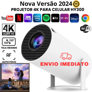 Projetor 4K HD Lançamento 150 Polegadas Celular, Tv B0x, Xbox, PS, Pc, Wifi e Bluetooth HY300 Magcubic ENVIO IMEDIATO