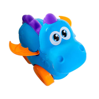 Brinquedo Carrinho Dragossauro Infantil Bate as Asas Mexe a Cabeça Dinossauro p/ Bebes Dia das Crianças Escola Creche Aniversário
