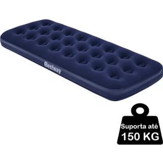 Colchão Inflável Multiuso Solteiro Suporta 150 Kilos